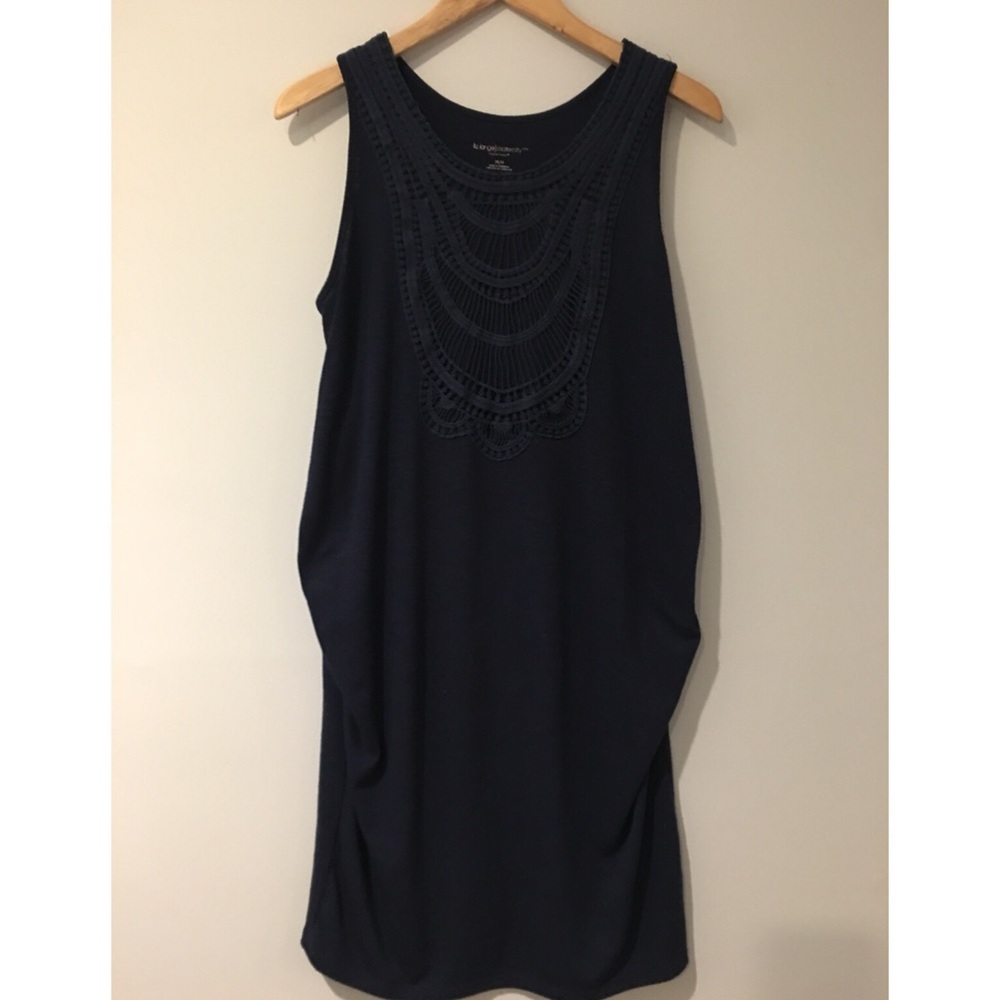 Navy Blue Maternity Dress
